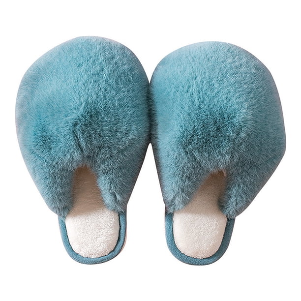 Pantuflas calientes de la bola de la felpa de las mujeres, pantuflas lindas de la felpa Pantuflas del algodón de Baotou del invierno de las mujeres Wmkox8yii hj789