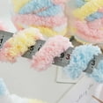 thumbnail image 2 of 1 Pack Giant Chunky Yarn for Crocheting,Super Bulky Large Soft Fluffy Yarn,Tie Dye Plush Fuzzy Yarn,Mixed Color Thick Chenille Yarn for Hand Knitting/Arm Knitting, 2 of 7