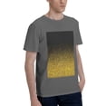 thumbnail image 2 of Bingfone Gold Glitter Gradient Men'S Loose Fit Short-Sleeve Pocket T-Shirt, 2 of 7