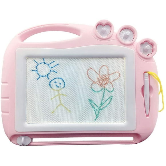 Drawing board magnetic magnetic board travel size, magnetic magic board children's color drawing board educational magnetic board toy gift, with 3 children's magnetic stamps 3 4 5 year gift