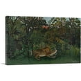 thumbnail image 1 of ARTCANVAS The Hungry Lion Throws Itself on the Antelope 1905 Canvas Art Print by Henri Rousseau - Size: 60" x 40" (0.75" Deep) (3-Piece), 1 of 9