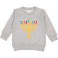 thumbnail image 2 of Inktastic Hanukkah Menorah Candles Toddler Sweatshirt, 2 of 4