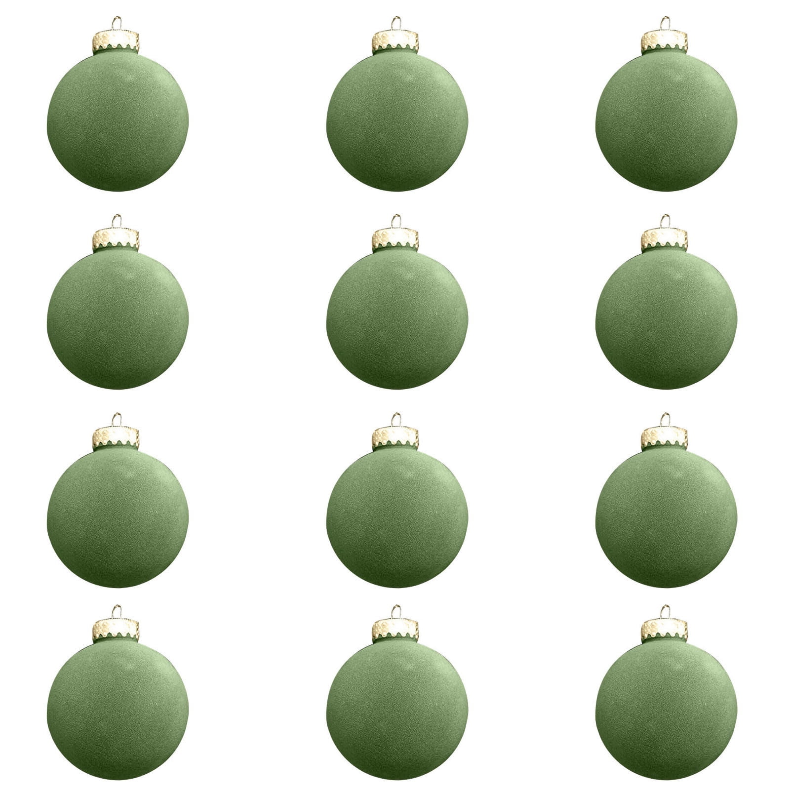 Boule De Noël En Velours Vert Avec Décorations Dorées Pour Sapin De Noël Décorations De Noël / 10 Cm | Leroy Merlin