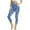 Blue-A, variant on SwiftWear Women's Sunflower Motif Yoga Capri Leggings Stretch Comfort | Versatile Casual & Activity Wear S-3XL​