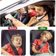 thumbnail image 6 of JSKRL Car Headrest Pillow, 360°Adjustable PU Leather Car Seat Head Neck Support Rest Cushion Both Kids Adults for Travel Sleeping, 6 of 10