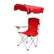 thumbnail image 5 of Silla plegable con dosel de sombra,Silla plegable portátil,Silla de playa de tela Oxford para exteriores, silla lunar para parque, patio, senderismo, Rojo, 5 of 8