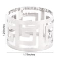 thumbnail image 7 of SPRING PARK 4Pcs Hollow Out Napkin Rings Stainless Steel Napkin Rings Hollow Cut Napkin Holder Ring Metal Napkin Serviette Buckles Round Napkin Ring Holders, 7 of 7