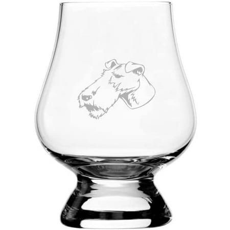 

WIRE FOX TERRIER Dog Themed Etched 2.5oz Glencairn Wee Whisky Glass