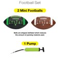 thumbnail image 3 of Xcello Sports Huddle Hero Mini Football 2-Pack w/ Pump (Black and Brown) - XS-FB-MINIHH-1, 3 of 6