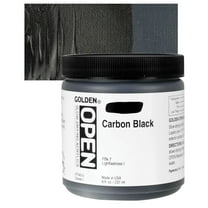 Golden Artist Open Acrylic Paint, Carbon Black, 8 oz