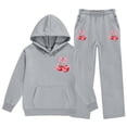 thumbnail image 3 of MuXiKeJi Clothes Girl Sets Size 10 Graphic Print Casual Pullover Tops and Jogger Pants Fall Clothes for Girls, 3 of 5
