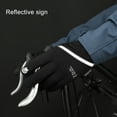thumbnail image 4 of D-GROEE 1 Pair Winter Touchscreen Gloves for Men Women Warm Anti-Slip Reflective Strip Plush Lining Ribbed Cuffs Glove, 4 of 8