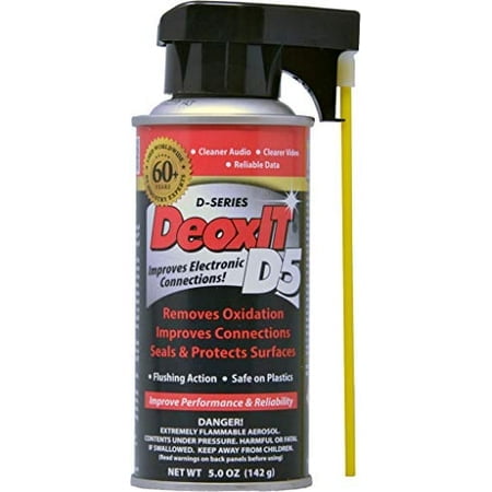 DeoxIT D5S-6 Spray, More Than A Contact Cleaner, 142g, Integrated