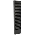 thumbnail image 2 of Displays2go File Folder Wall Rack, 20 Pockets, Tiered, Office and Medical Charts (Black, Powder Coated Steel), 2 of 4