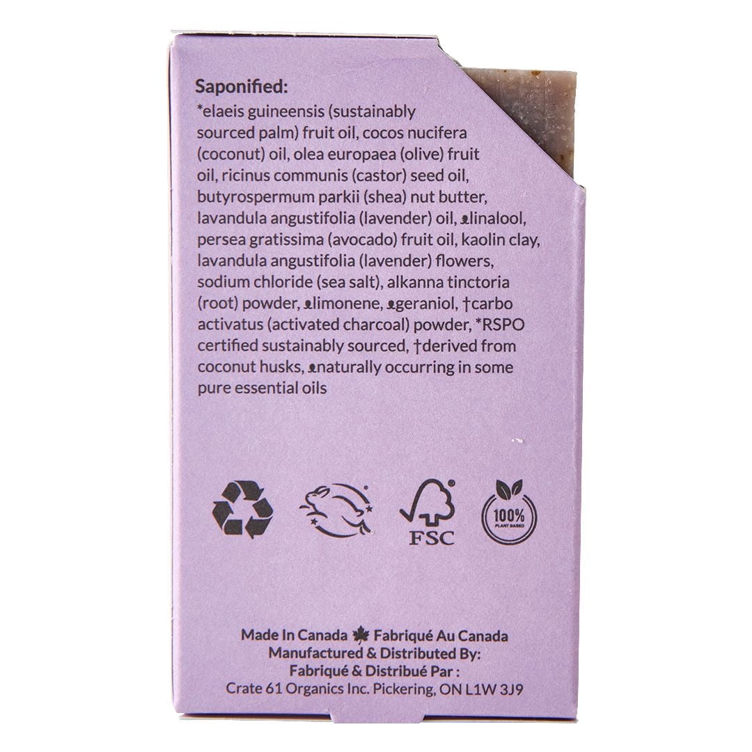 Lavender Natural Bar Soap | 110g, Crate61 Lavender Bar Soap