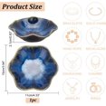 thumbnail image 4 of 2Pcs Ceramic Jewelry Tray Lotus Leaf Shape Ring Dish Holder Porcelain Trinket Tray Decorative Trinket Plate Porcelain Dipping Dish, 4 of 6