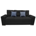 thumbnail image 1 of Sofa El Bazar Store Suecia Lino Negro 3 plazas, Modular, Moderno, Sala, 1 of 5