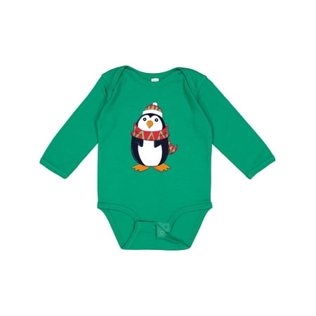 

Inktastic Cuddly Christmas Penguin Gift Baby Boy or Baby Girl Long Sleeve Bodysuit