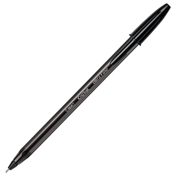 Bolígrafo BIC Crystal Exact Fine Point 0,7 mm negro (caja de 20)
