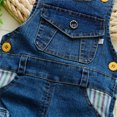 thumbnail image 5 of Tiijoy Baby Denim Overalls Cartoon Print Suspender Pants Casual Dungarees, Sizes 18-24M, 5 of 5