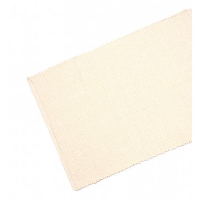Mr. MJs Trading AG-07306-13x36 13 x 36 in. Ribbed Table Runner, Natural & Ecru