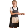 thumbnail image 4 of No-Tie Cross Back Chef Apron with 2 Removable Towel Pockets Cross-Back Kitchen Apron Comfortable Easy To Clean for Men & Women Cooking Baking Grilling BBQ (Black), 4 of 10