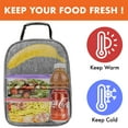 thumbnail image 2 of OPUX Insulated Lunch Box for Boys Girls, Leakproof Lunch Bag for Kids Teens, Reusable Lunch Pail Cooler Tote for Work Women Men Adults, Back to School Gift, Backpack Shape Lunchbox, Gray, 2 of 7
