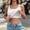 White, variant on BUIGTTKLOP Camisole Tops for Women Built in Bra Spaghetti Strap Tank Tops Scoop Neck Ribbed Slim Fitted Basic Tees