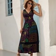 thumbnail image 5 of Mola De Panama Sleeveless Dress Dresses Women Summer Evening Dresses Ladies Bohemia Long Dresses, 5 of 9