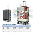 thumbnail image 6 of Bixox Washable Patchwork In Country Style Printed Luggage Cover, Fashion Suitcase Protector Fits for Medium luggage, 6 of 8