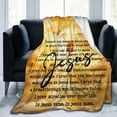 thumbnail image 2 of Christian Jesus Blanket, Inspirational Religious Christ Throw Blankets, Baptism Confirmation Catholic Spiritual Blankets for Kids Girls Boys Adults Women Men - 60"x 80", 2 of 6