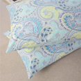 thumbnail image 3 of 100% Cotton Pillowcases Set of 2 Standard Size Boho Bohemian Pattern Pillow Cases Soft Breathable Cooling Pillowcase Decorative Pillow Cover (Standard, 20x26 Inches, Blue Paisley), 3 of 5