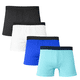 thumbnail image 1 of Belime Pack de 4 Bóxers Calzoncillo Corte Largo para Hombre Súper Cómodos, Suaves y Resistentes | Ideales para Ejercicio, Entrenamiento o Uso Diario, Varios Colores, 1 of 5