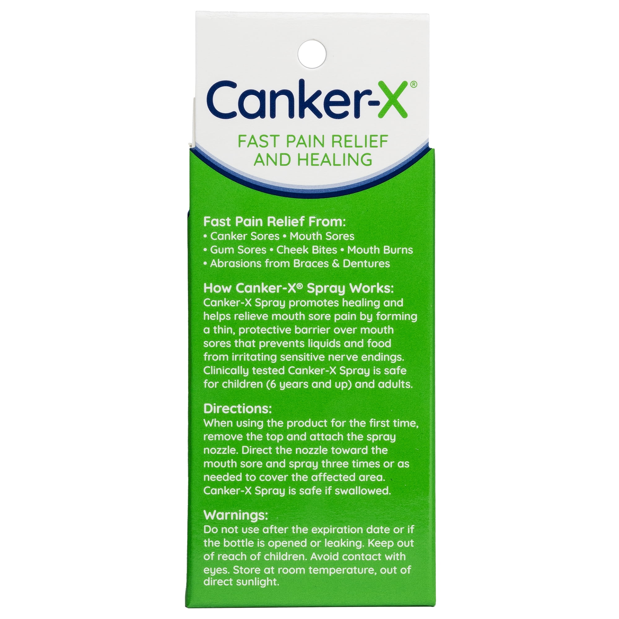 Canker-X Mouth Sore Spray, Oral Pain Relief from Canker Sores, & Mouth Sores, 0.51 fl. oz. (15 ml)