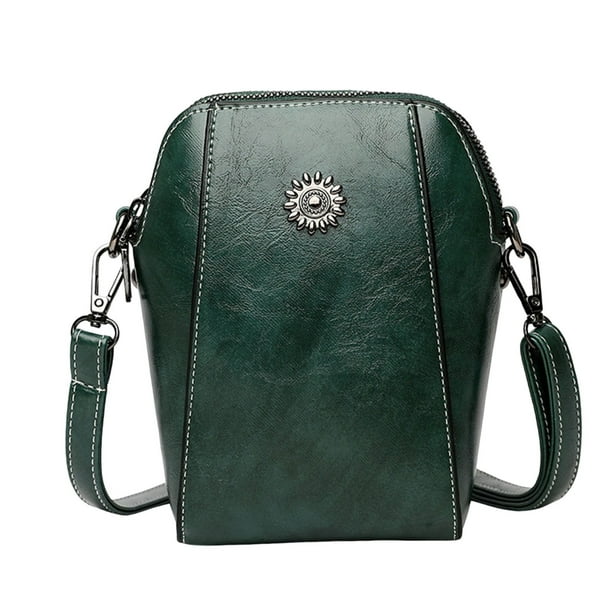 Bolso Bandolera Vertical para Móvil, Pequeño, Combinable, con Múltiples Compartimentos y Un Solo Hombro, para Mujer.