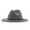 Grey, variant on AWZXDE Unisex Solid Color Wool Cowboy Hat with Wide Brim Concave Top Design and Adjustable Custom Hats Chin Strap for Fall Hat Daily Casual Outdoor Fashion Khaki,One Size