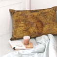thumbnail image 4 of Balery Vintage Map Funda de Cojín Estampada, Regalos para Mujeres, Regalos de Amor para Ella, Regalos para Novia o Esposa, Funda de Almohada-14"x20", 4 of 6
