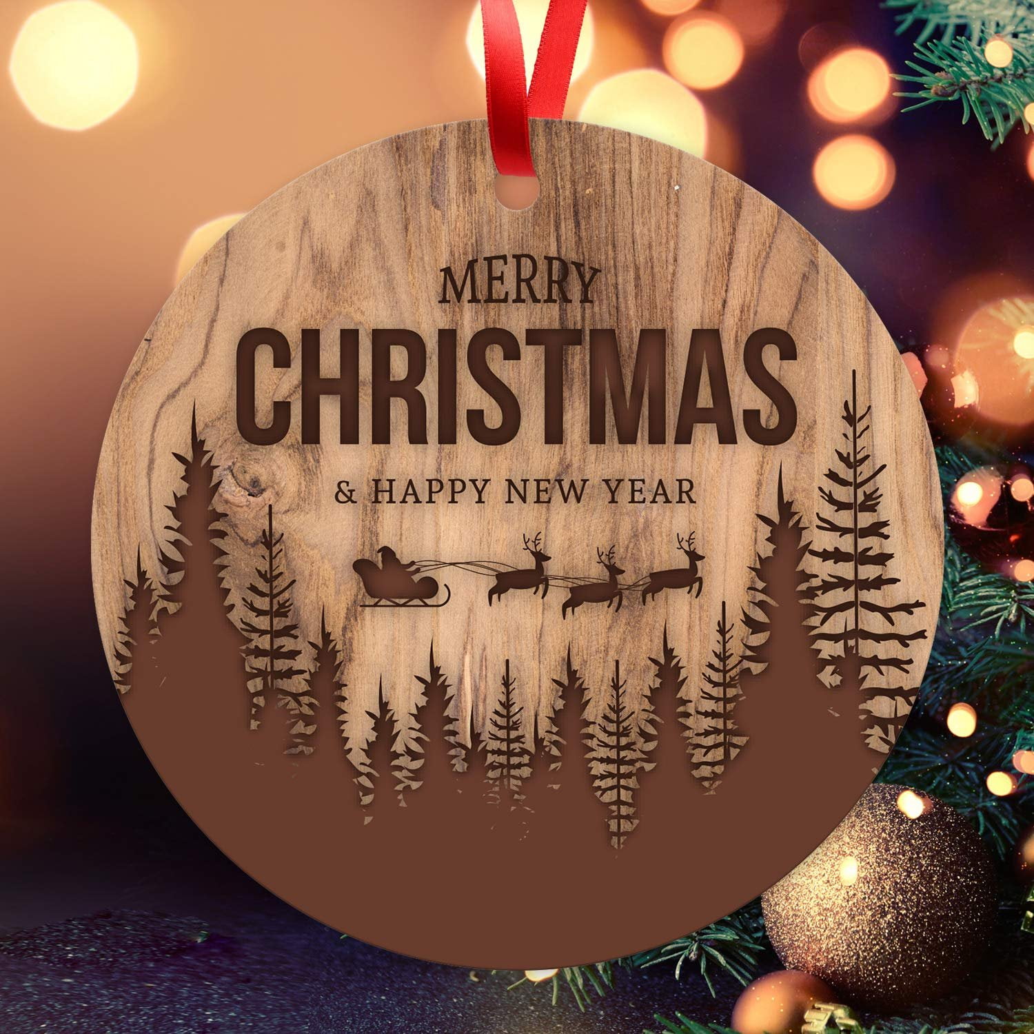 Soul Décor Christmas Ornaments, Merry Christmas & Happy New Year