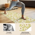 thumbnail image 4 of Beige Daisy Flower White Blooms Pattern Hot Yoga Mat Towel Non Slip for Hot Yoga - Quick-Drying Yoga Mat Cover with 4 Corner Pockets with Travel Bag - Hot Yoga Towel Non Slip 74"x26", 4 of 6