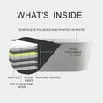 thumbnail image 6 of Cartisan Design 67" BT-03 Freestanding Bathtub, Acrylic, 6 of 7