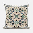 thumbnail image 5 of Paisley Leaf Geo Duo Indoor/Outdoor Pillow in Beige Green Black 18x18, 5 of 6