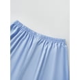 thumbnail image 5 of AceBaby Family Matching Pajamas Set Solid Color Short Sleeves Shirt and Elastic Shorts for Loungewear Soft Sleepwear, 5 of 10