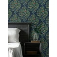 thumbnail image 3 of NextWall  Fruit Tree Peel and Stick Wallpaper 20.9 in. W x 18 ft. L - Navy Blue & Greenery, 3 of 8
