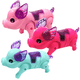 thumbnail image 4 of Vogacara Animal juguete electrónico alimentado por caminar Animal plástico niños juguete con música ligera Videojuegos portátiles rosado rojo Vogacara FN000235-01, 4 of 6