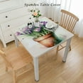 thumbnail image 2 of nygtbtfer Tablecloth , Blooming Floral Table Cover for Party Decor White, 2 of 7