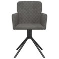 thumbnail image 2 of vidaXL Chaises de Salle à Manger Pivotantes 2 Pcs Velours Gris Foncé, 2 of 5