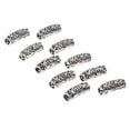 thumbnail image 3 of 25pcs / Lot Beads Anillos de cabellero Clip de brazalete de de cabellero ajustable Plata Salvador Anillos de pelo ajustables., 3 of 10