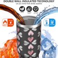 thumbnail image 3 of Modern 30oz Handheld Travel Tumbler with Handle – Double Wall Stainless Steel Insulated Cup, Flip Straw Lid, Leak-Proof & BPA-Free for Hot and Cold Drinks – Durable Coffee & Juice Mug White, 3 of 7