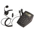 thumbnail image 2 of Corded phone with headset, noise-reducing FSK DTMF caller ID, keypad landline phone with headphones for call center, office, 2 of 5