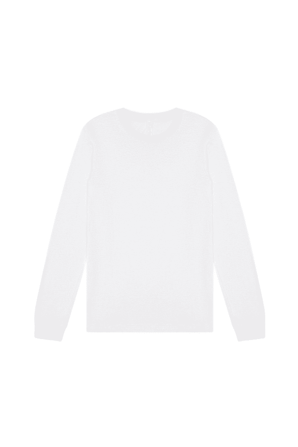 BELLA+CANVAS Adult Long Sleeve Personalized T-Shirt, Create Your Own Designs, White, Small, Unisex